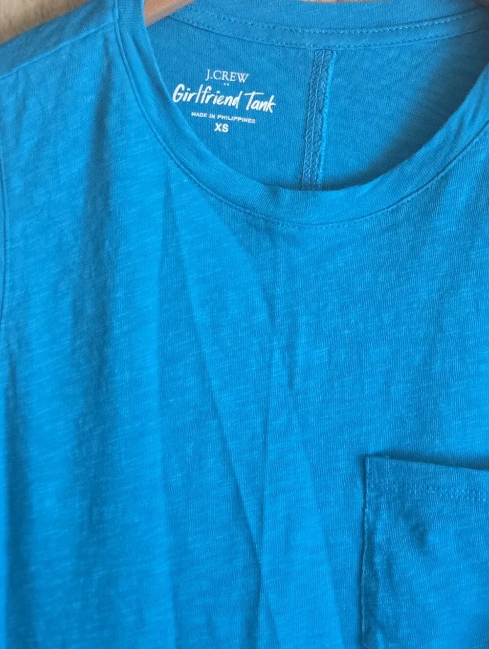 J. Crew Blue Tank Tops Lot Of 2